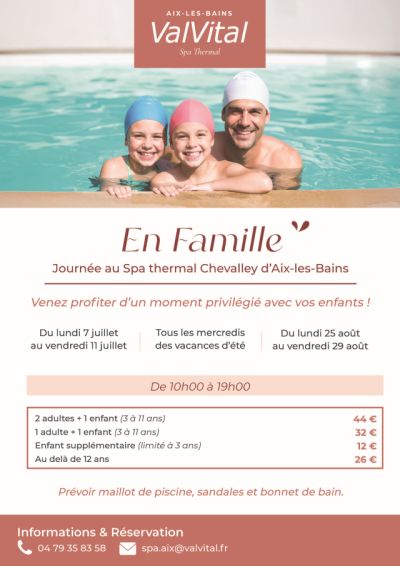 Journées en famille au spa thermal Chevalley